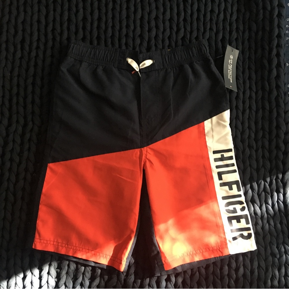 New, Kids, Swim Trunks, Tommy Hilfiger, Size 12/14